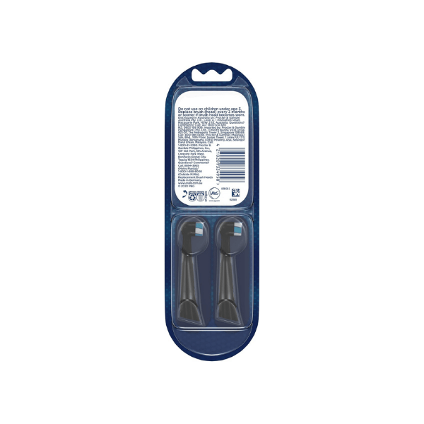 Oral-B iO Ultimate Clean Black Replacement Toothbrush Heads Pack of 2