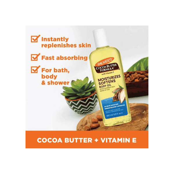 PALMER'S Cocoa Butter Moisturizing Body Oil 250ml Intensive Hydration & Skin Softening