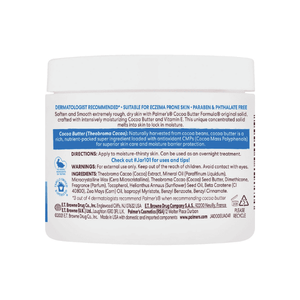 Palmer's Cocoa Butter Formula Solid Moisturizer 100g of Nourishing Skin Relief