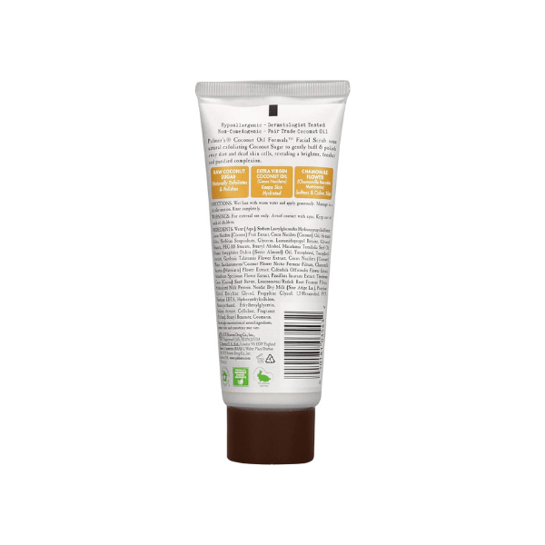 PALMER’S Coconut Oil Scrub 90g Exfoliates and Moisturizes for Soft Smooth Facial Skin