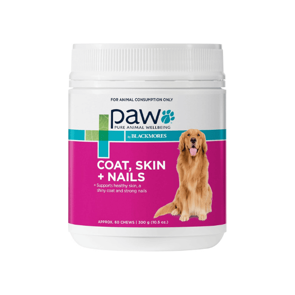 PAW by Blackmores Coat Skin & Nails 60 Chews to Boost Your Dog’s Skin Coat & Nail Health