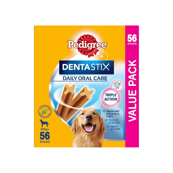 PEDIGREE DentaStix Large Dental Dog Treats  Daily Oral Care Value Pack 56 Sticks