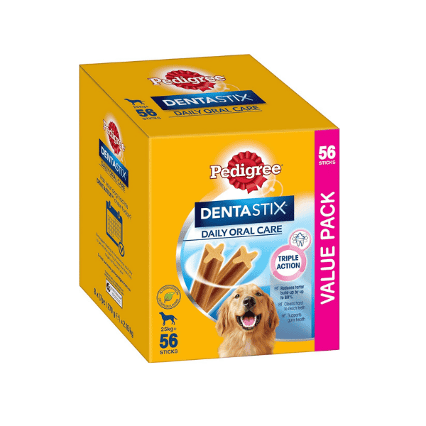 PEDIGREE DentaStix Large Dental Dog Treats  Daily Oral Care Value Pack 56 Sticks