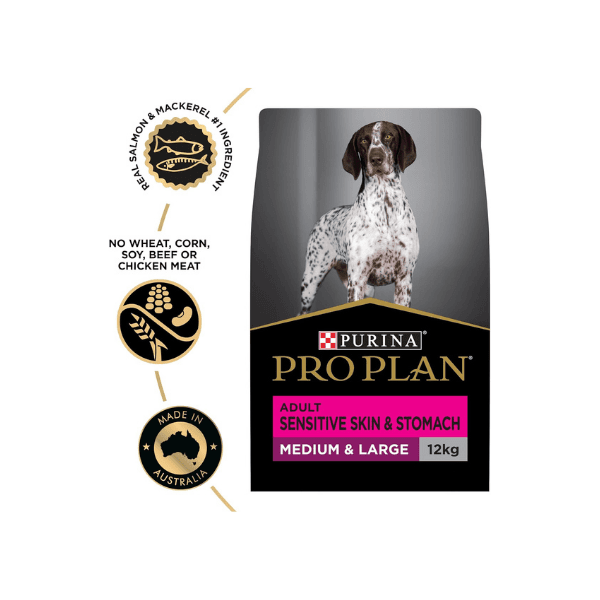 PRO PLAN Adult Dry Dog Food 12kg Salmon & Mackerel for Medium & Large Breeds