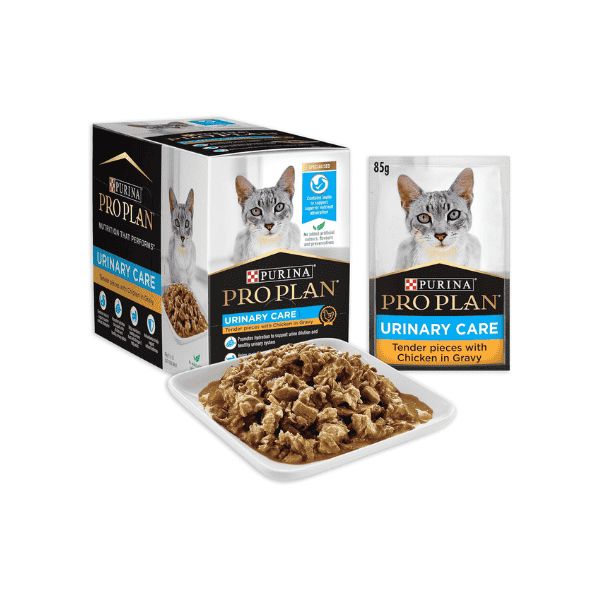 PRO PLAN Adult Wet Cat Food 12x85g Urinary Care Chicken in Gravy for Healthy Cats