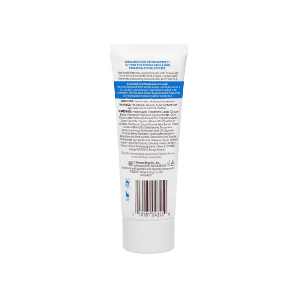 Palmer's Cocoa Butter Hand Cream 96g Hydrating and Repairing for Soft Healthy Hands