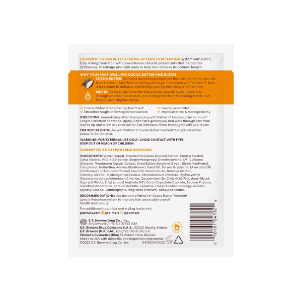 Palmer's Cocoa Butter Length Retention Treatment Pack Strengthen & Nourish Hair