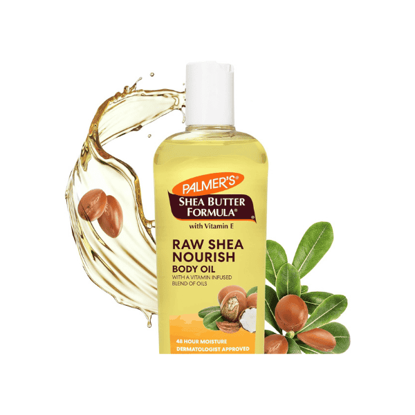 Palmer's Raw Shea Body Oil 8.5 oz Rich All-Natural Hydration for Dry Skin