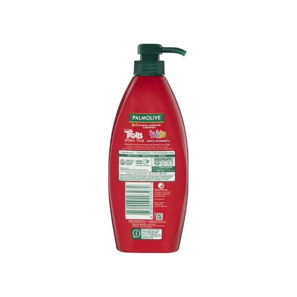 Palmolive Kids 3-in-1 Strawberry Bliss for Hair & Skin Paraben-Free Formula