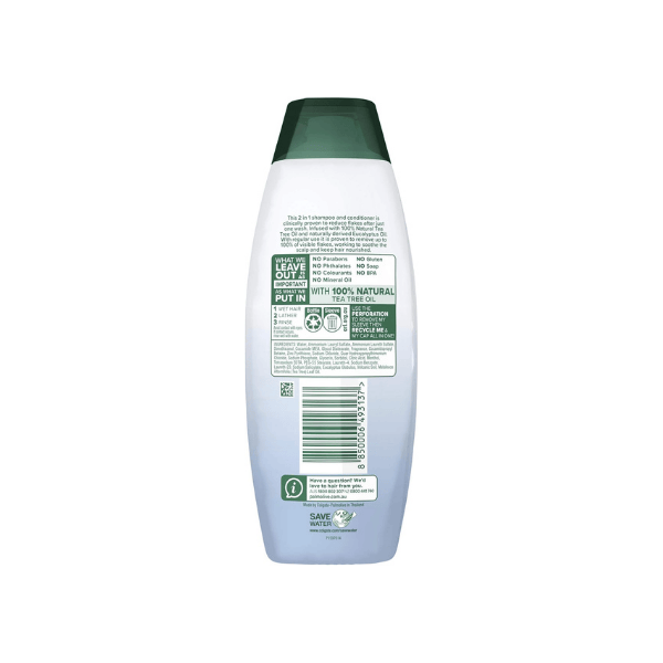 Palmolive Naturals Anti Dandruff Hair Care Tea Tree & Eucalyptus 2-in-1 350mL