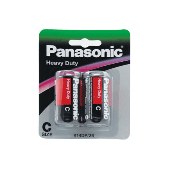 Panasonic C Heavy Duty Batteries 2-Pieces