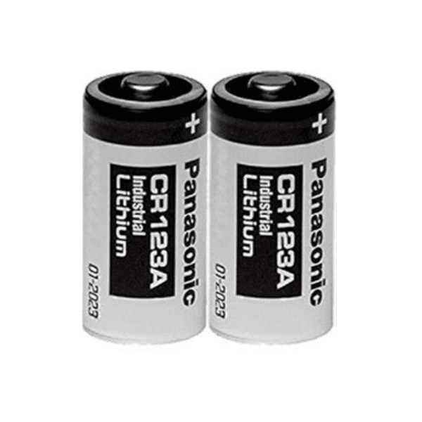 Panasonic CR123 Photo Lithium Batteries Pack of 2