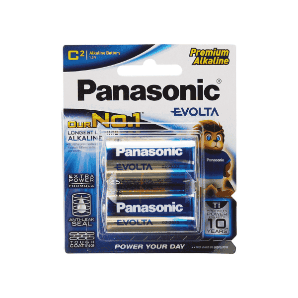 Panasonic Evolta C Premium Alkaline Batteries Pack of 2