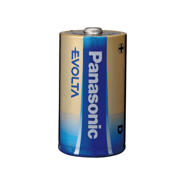 Panasonic Evolta D Premium Alkaline Batteries Pack of 2 (LR20EG/2B)