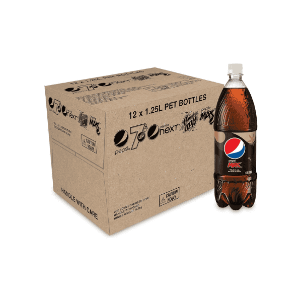 Pepsi Max Vanilla Zero Sugar Cola Multipack (12 x 1.25 L)