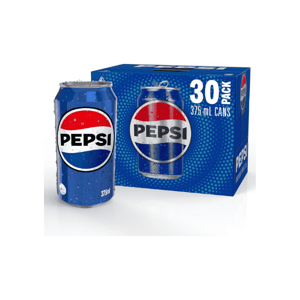 Pepsi Regular Soft Drink 30-Pack (375 mL)