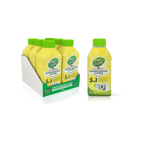 Pine O Cleen Lemon & Lime Washing Machine Cleaner – 250mL 6-Pack for Deep Clean