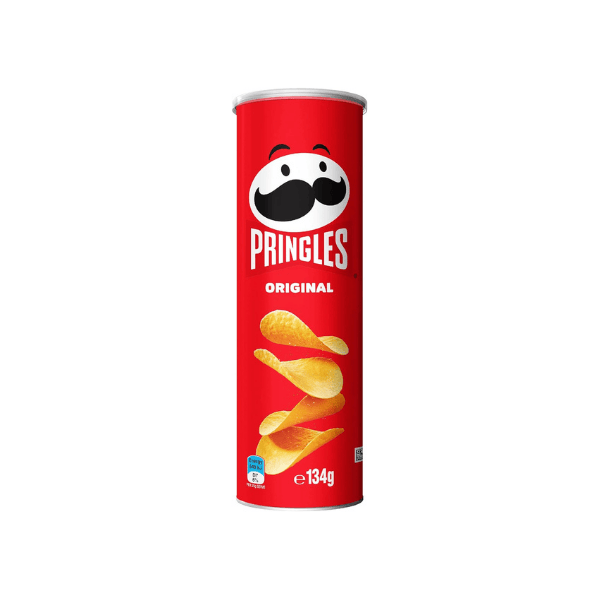 Pringles Original Stacked Potato Chips Perfect for Sharing and Enjoying 134g 12 pack