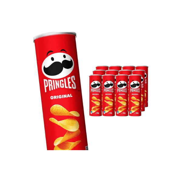 Pringles Original Stacked Potato Chips Perfect for Sharing and Enjoying 134g 12 pack