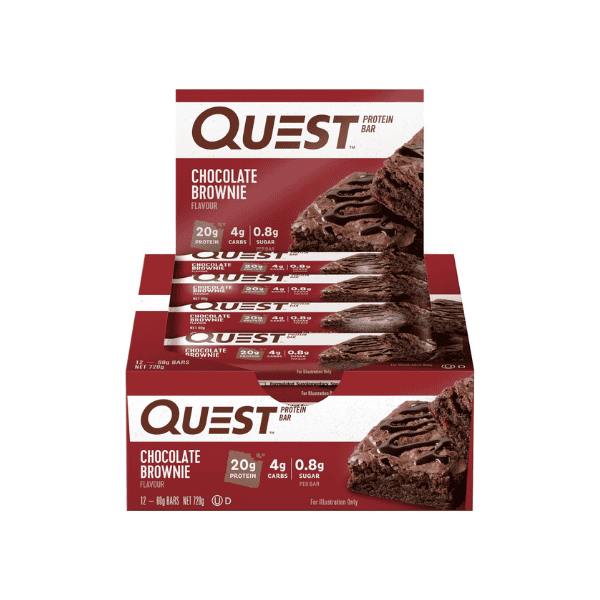 Quest Nutrition Chocolate Brownie Protein Bars High Protein Low Carb Keto Friendly 12 Pack