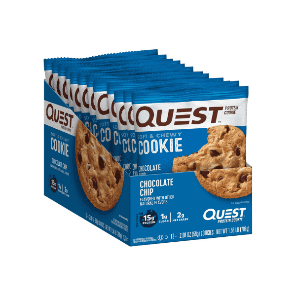 Quest Nutrition Chocolate Chip Protein Cookies Keto Friendly High Protein Low Carb 12 Pack