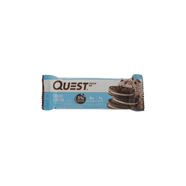 Quest Nutrition Cookies & Cream Protein Bars High Protein Low Carb Keto Friendly 12 Pack