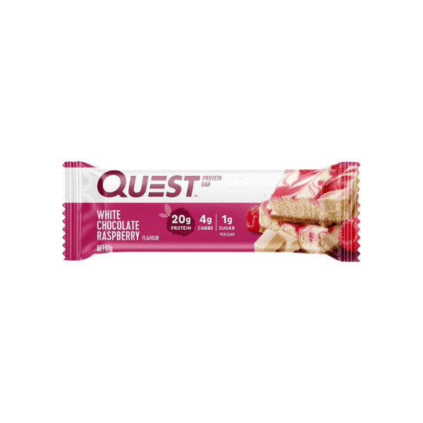 Quest Nutrition High Protein White Chocolate Raspberry Bars Low Carb Keto Friendly 12 Count