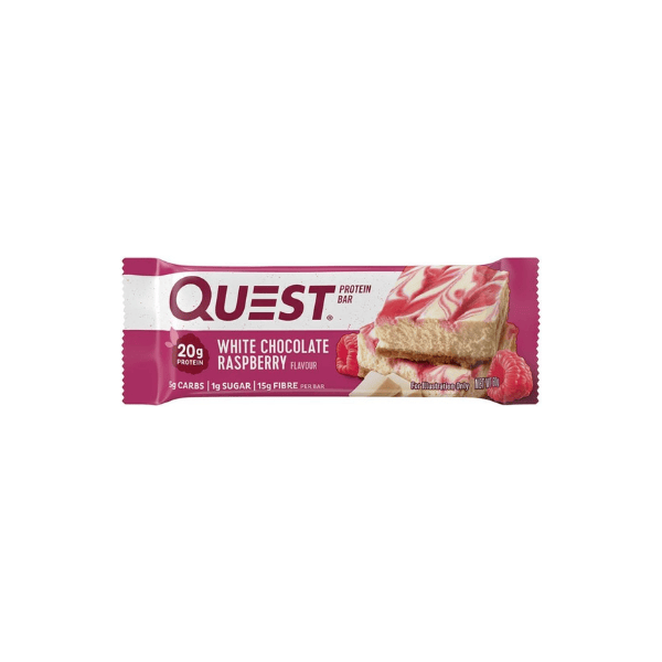 Quest Nutrition High Protein White Chocolate Raspberry Bars Low Carb Keto Friendly 12 Count