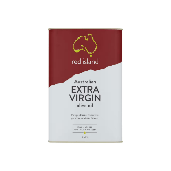 Red Island Extra Virgin Olive Oil 3L – Premium Cold-Pressed & Pure Olive Oil for Cooking