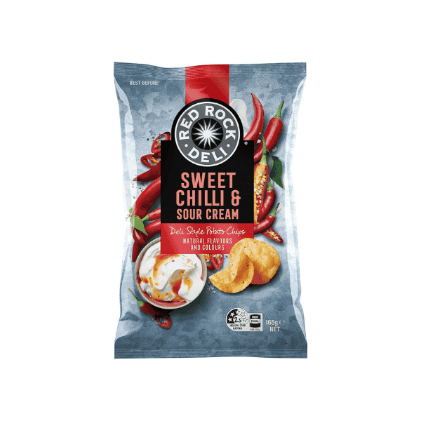 Red Rock Deli 165 g Sweet Chilli and Sour Cream Potato Chips Your New Favorite Snack