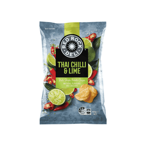 Red Rock Deli 165 g Thai Chilli and Lime Potato Chips A Flavor Adventure