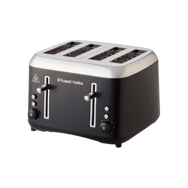 Russell Hobbs Addison RHT514BLK 4 Slice Toaster Matte Black