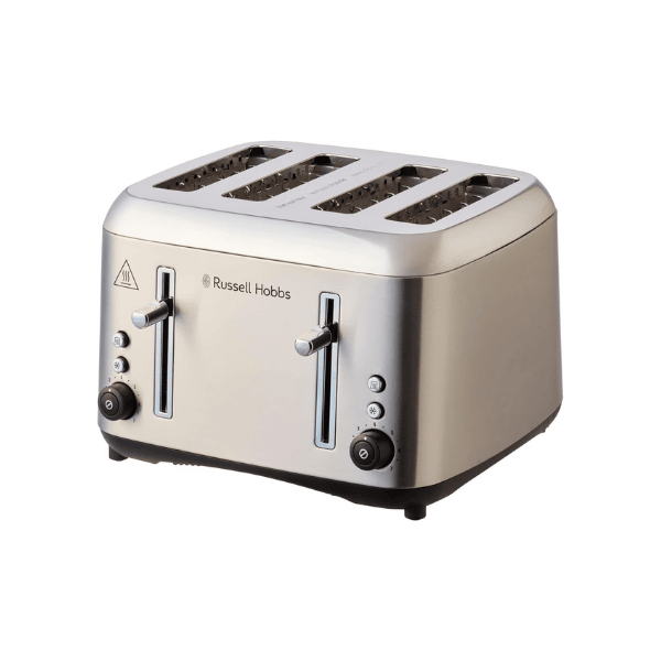 Russell Hobbs Addison RHT514BRU 4 Slice Toaster Brushed Stainless Steel