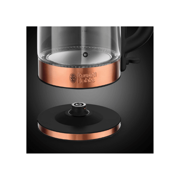 Russell Hobbs Brooklyn Glass Kettle RHK172 1.7 L Copper