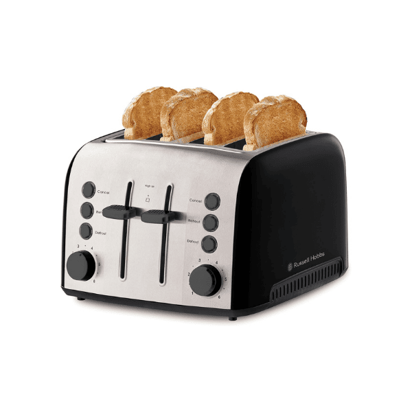 Russell Hobbs Brooklyn RHT94BLK Toaster 4 Slice Black