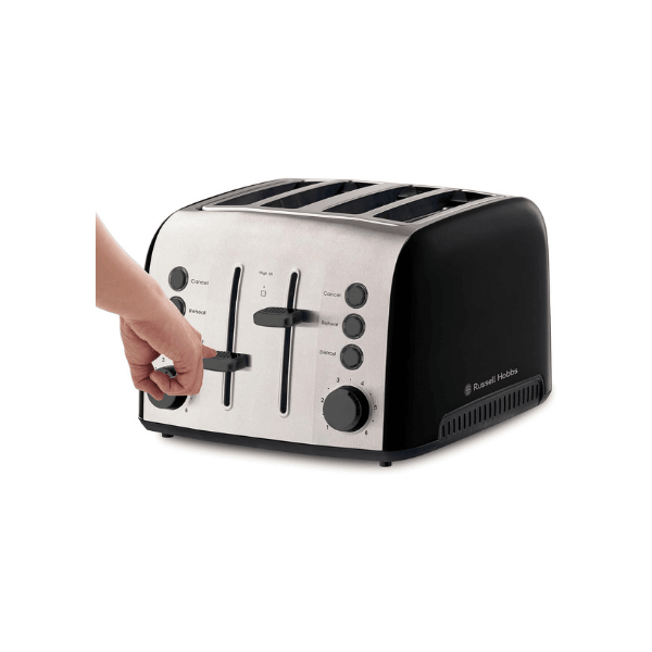 Russell Hobbs Brooklyn RHT94BLK Toaster 4 Slice Black