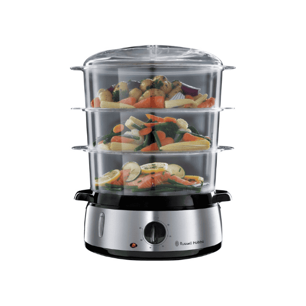 Russell Hobbs 9L Food Steamer 800W Stainless Steel Base Silver