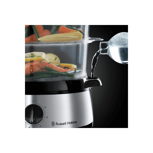 Russell Hobbs 9L Food Steamer 800W Stainless Steel Base Silver