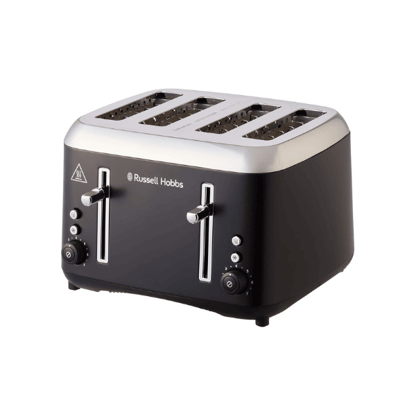 Russell Hobbs RHT514BLK Addison 4 Slice Toaster and Digital Kettle Matte Black