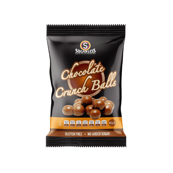 Sugarless Chocolate Crunch Balls 90g of Crunchy Delicious Chocolate Treats