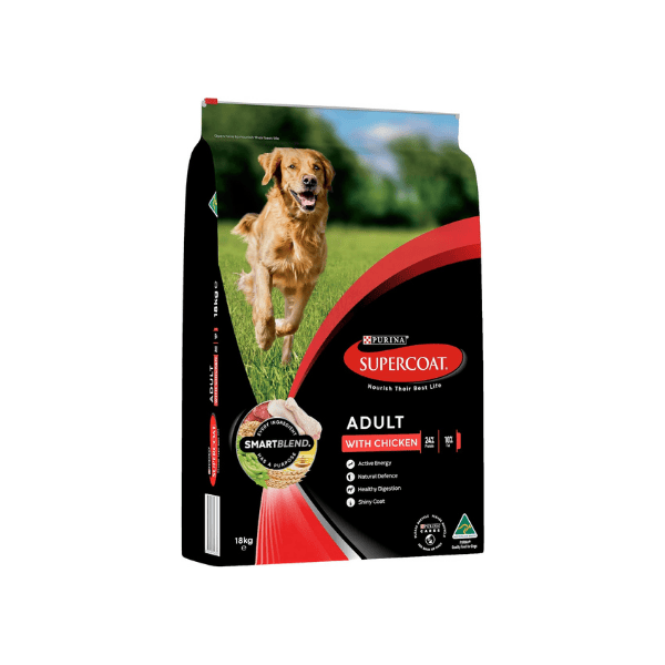 SUPERCOAT SMARTBLEND 18kg Chicken Adult Dry Dog Food for Healthy Nutrition