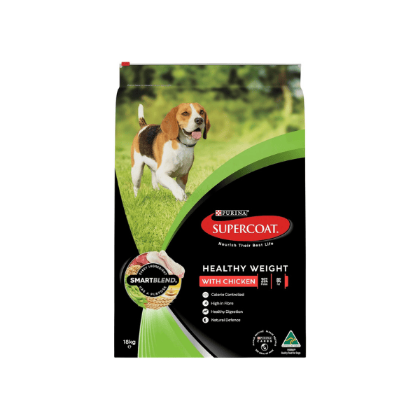 SUPERCOAT SMARTBLEND Chicken Flavour Dry Dog Food 18kg for Active Adults