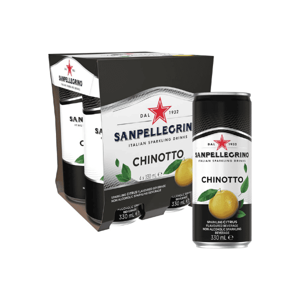 Sanpellegrino Chinotto 24 x 330ml (6 x 4-Packs) of Distinctive Italian Sparkling Soda