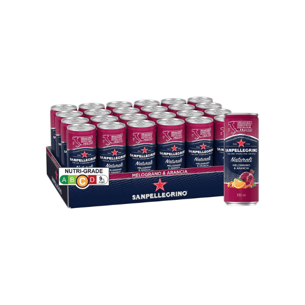 Sanpellegrino Melograno e Arancia - 24 x 330ml Pomegranate & Orange Soda