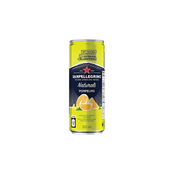 Sanpellegrino Pompelmo Grapefruit 24 x 330ml - Sparkling Italian Drink