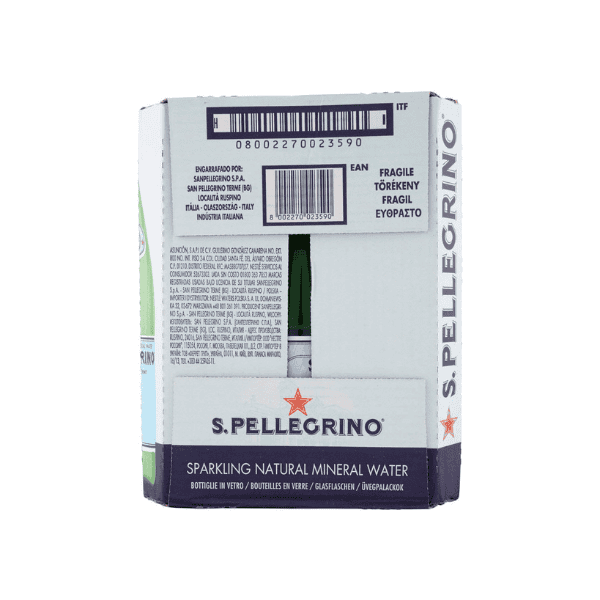 Sanpellegrino Sparkling Mineral Water 12 x 750ml Bottles of Premium Refreshment