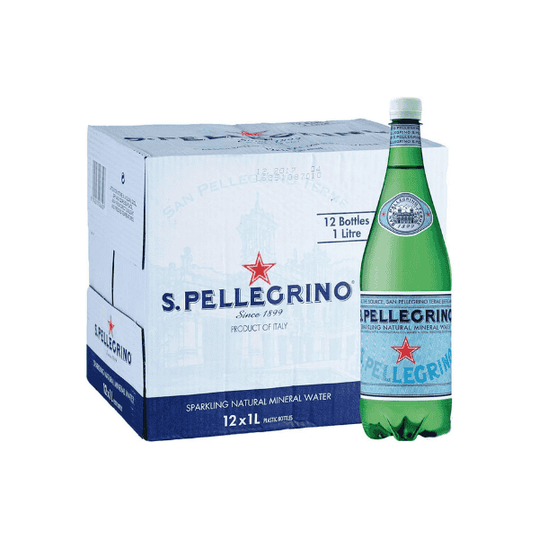 Sanpellegrino Sparkling Mineral Water 12 x 1000ml Bottles of Refreshing Effervescence