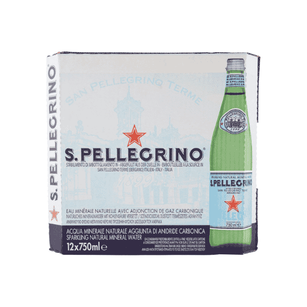 Sanpellegrino Sparkling Mineral Water 12 x 750ml Bottles of Premium Refreshment