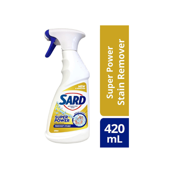 Sard Super Power Stain Remover Trigger 420ml Spot Treatment Made Simple