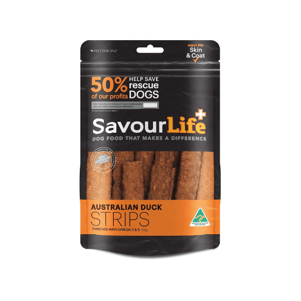 SavourLife Australian Duck Strips for Dogs 150g All-Natural Treats